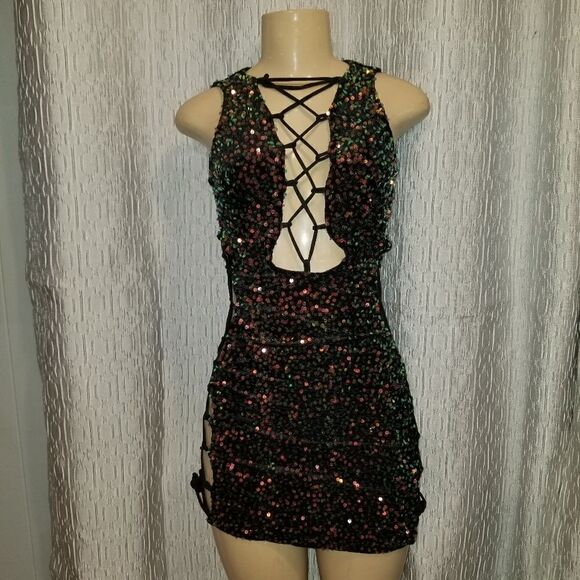 Sparkly dress - perfect for night out party dress s/m/L - Picture 2 of 13